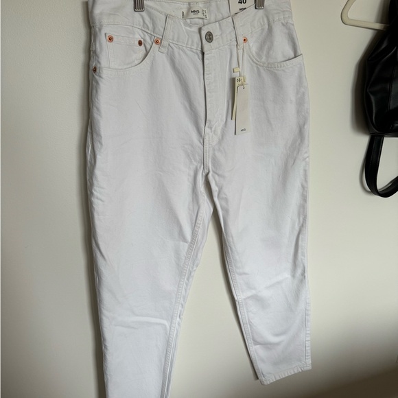 BNWT Mango White Mom Jeans - Picture 6 of 7